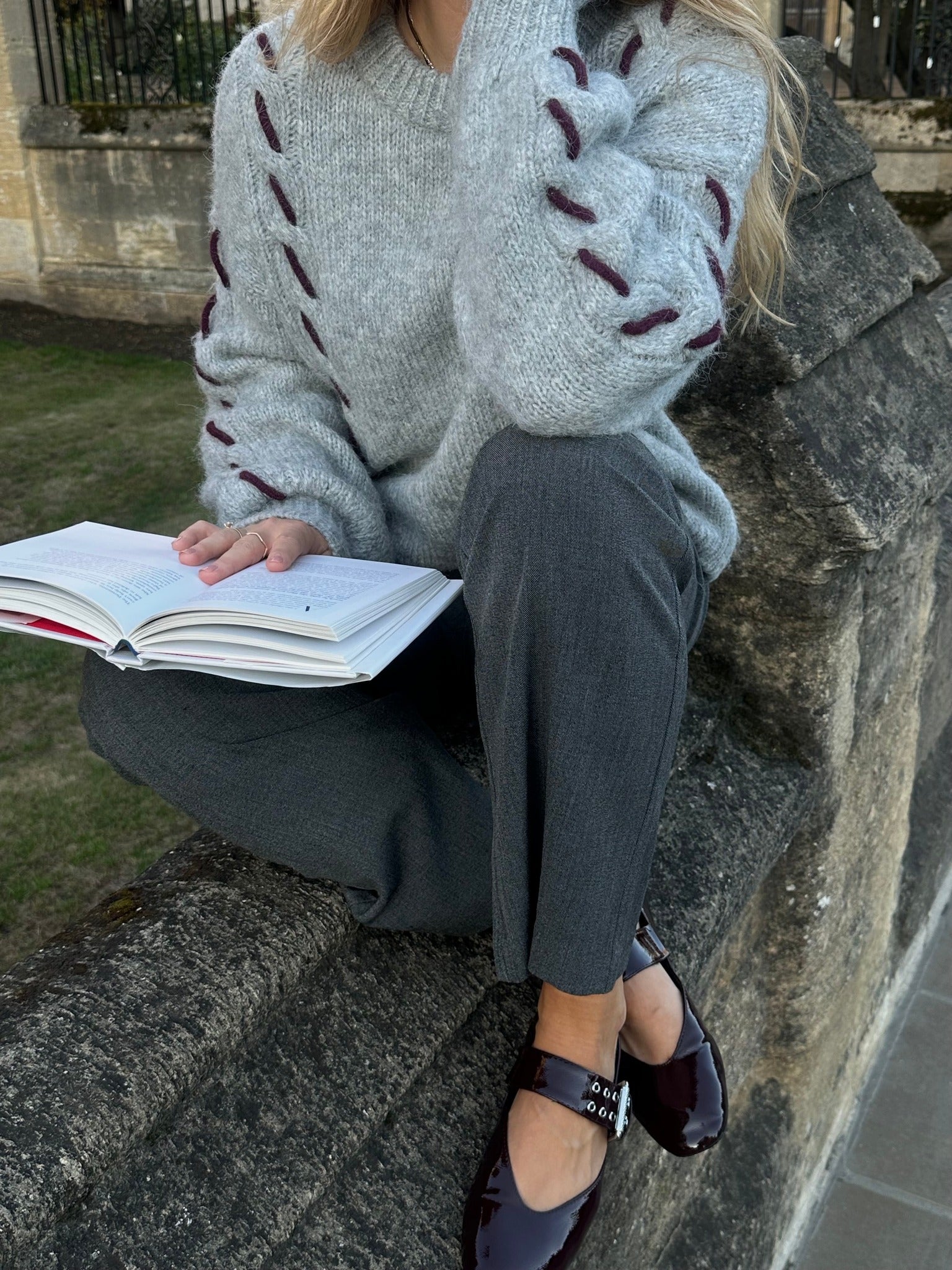 VMILINA Pullover - Light Grey Melange